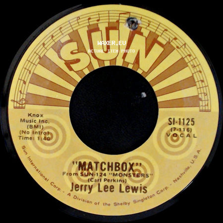 Jerry Lee Lewis - Love On Broadway / Matchbox side B