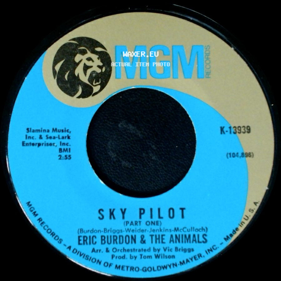 Eric Burdon & The Animals - Sky Pilot (Part Two) / Sky Pilot (Part One) side B