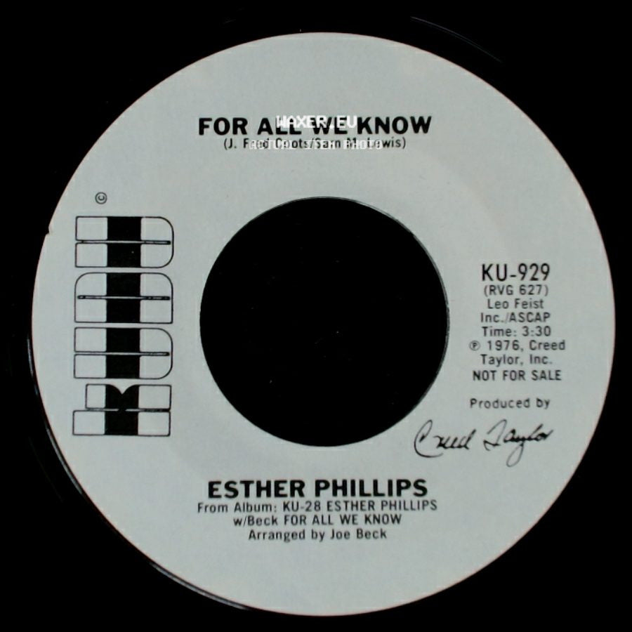 Esther Phillips - For All We Know / For All We Know side B