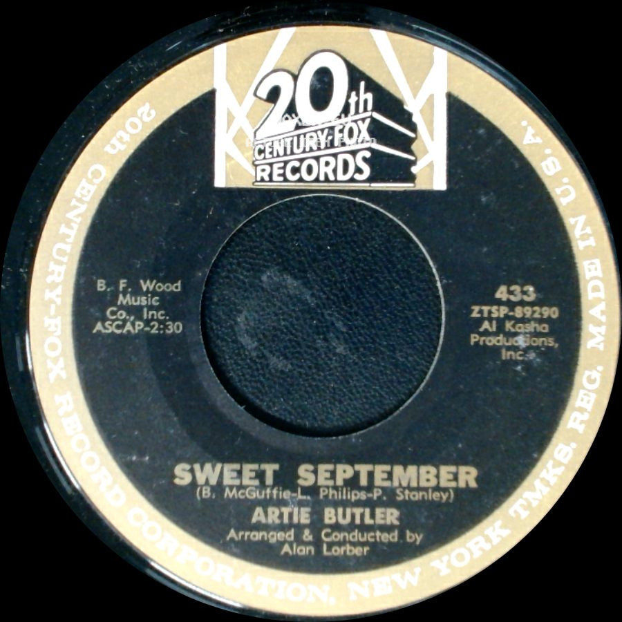 Artie Butler - Freedom / Sweet September side B