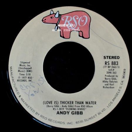 Andy Gibb - (Love Is) Thicker Than Water / Words And Music side A