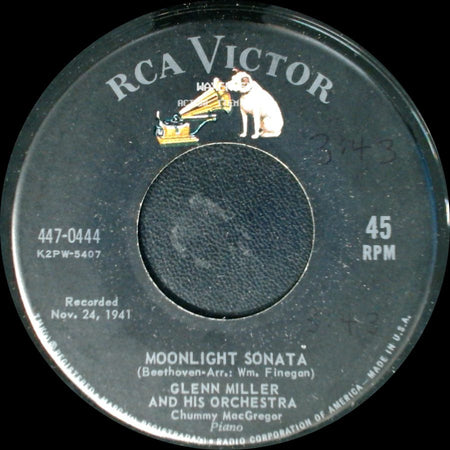 Glenn Miller And His Orchestra - Blueberry Hill / Moonlight Sonata side B