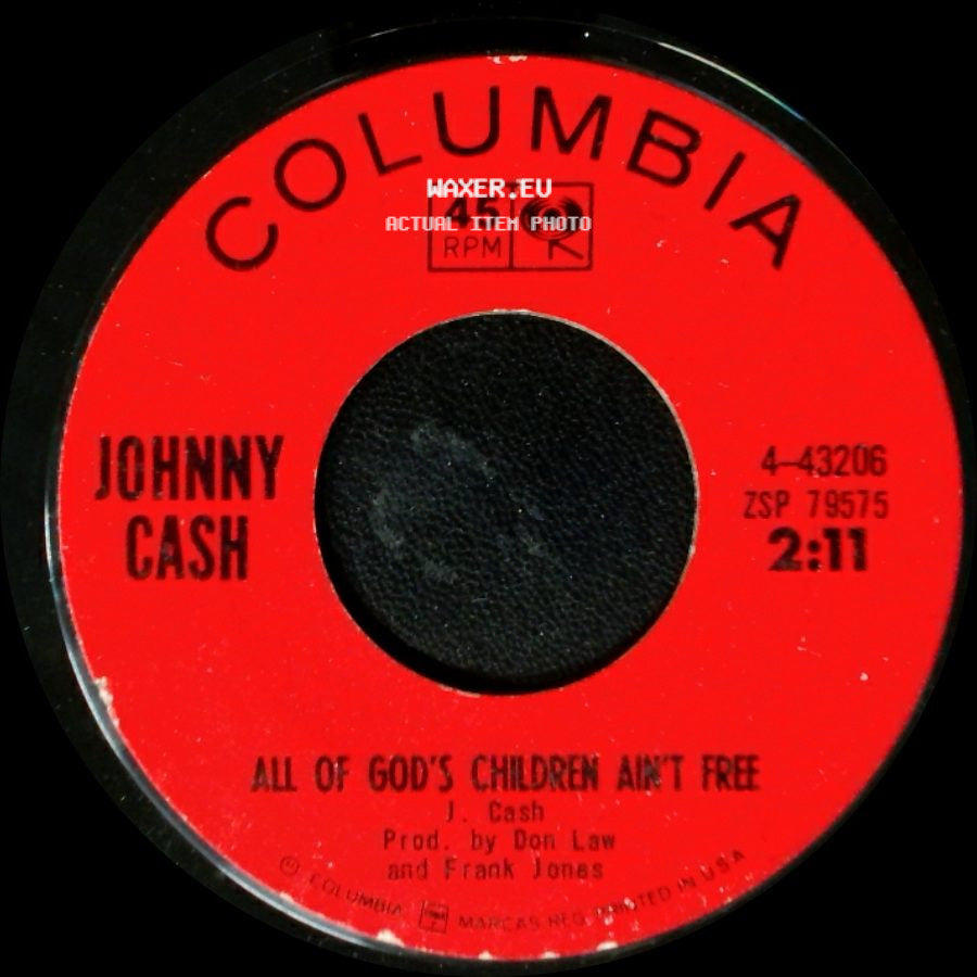 Johnny Cash - All Of God's Children Ain't Free / Orange Blossom Special side A