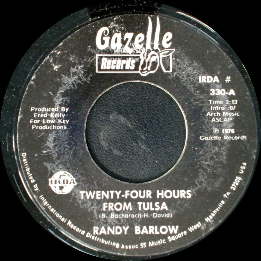 Randy Barlow - Twenty-Four Hours From Tulsa / The Bottle Took His Mother (And My Wife) side A