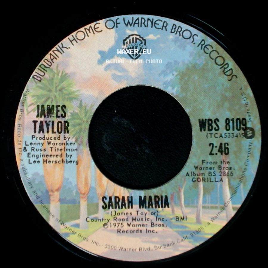 James Taylor - Sarah Maria / How Sweet It Is (To Be Loved By You) side A