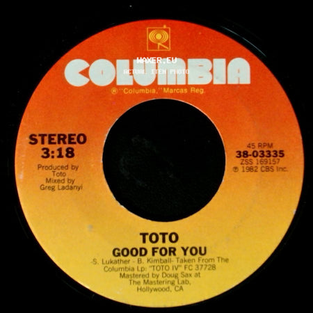 Toto - Good For You / Africa side A