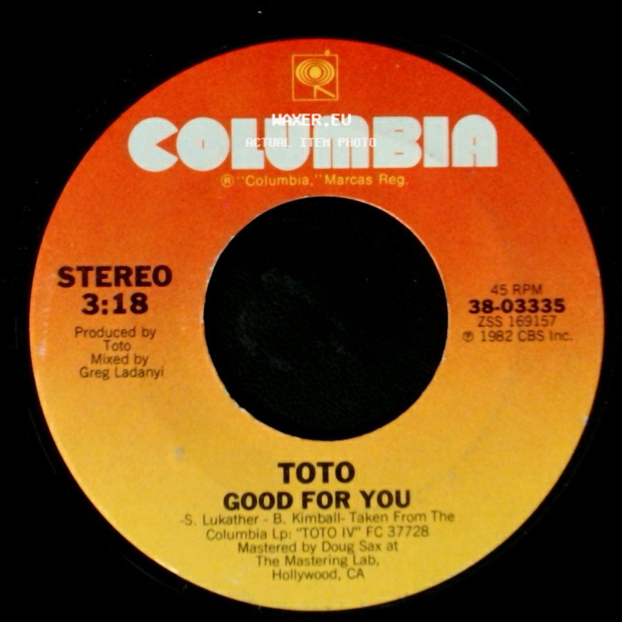 Toto - Good For You / Africa side A