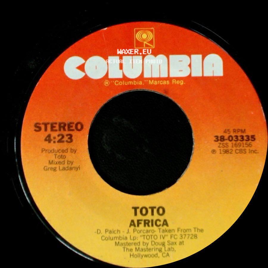 Toto - Good For You / Africa side B