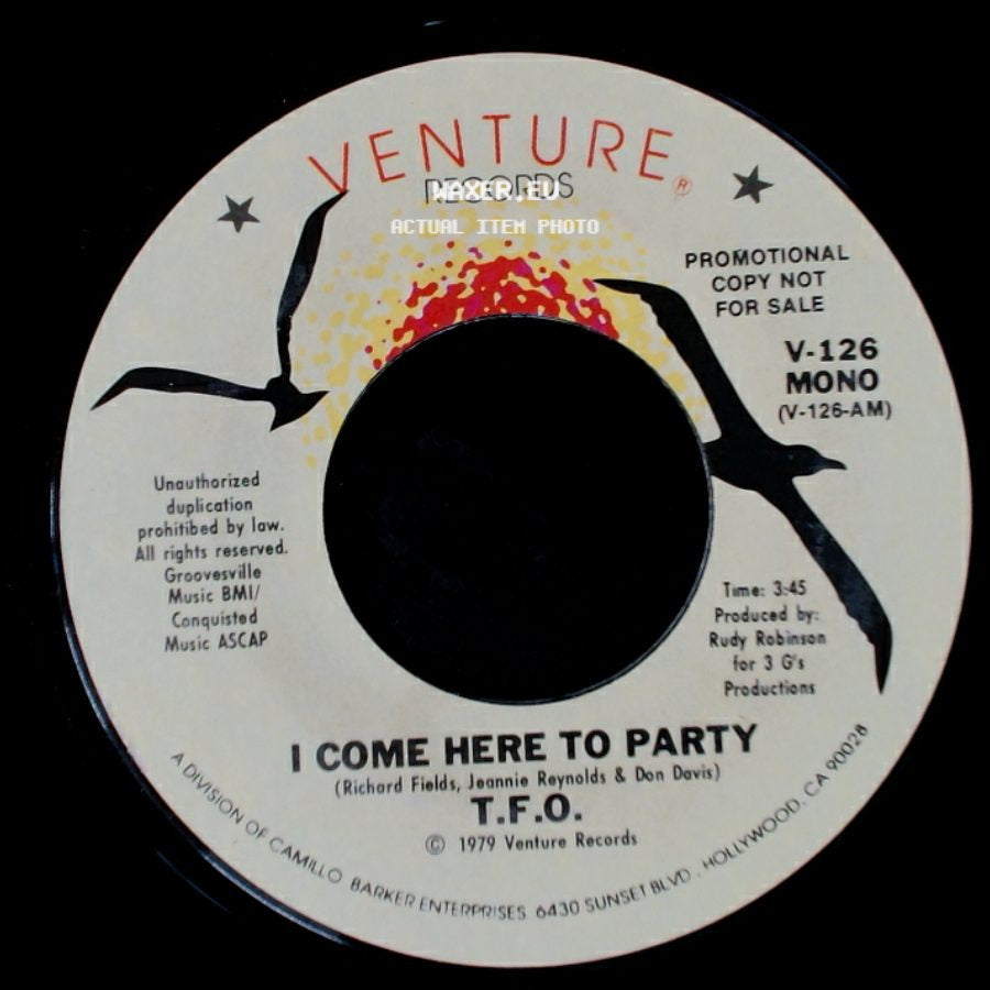 T.F.O. - I Come Here To Party / I Come Here To Party side A