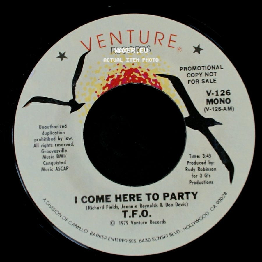 T.F.O. - I Come Here To Party / I Come Here To Party side B