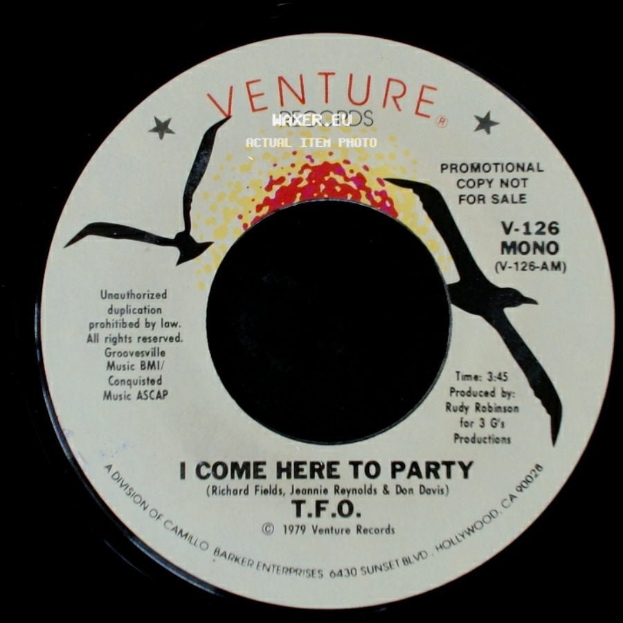 T.F.O. - I Come Here To Party / I Come Here To Party side B