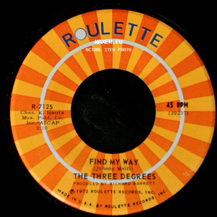 The Three Degrees - I Wanna Be Your Baby / Find My Way side B