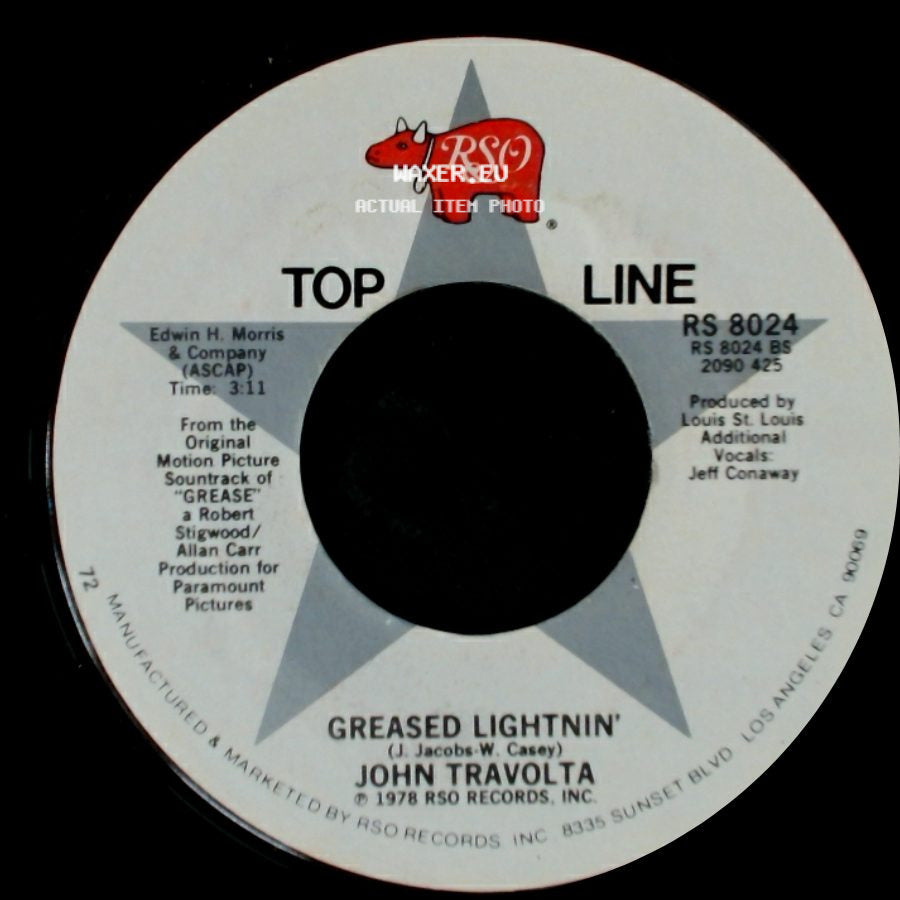 John Travolta - Greased Lightnin' / Sandy side A
