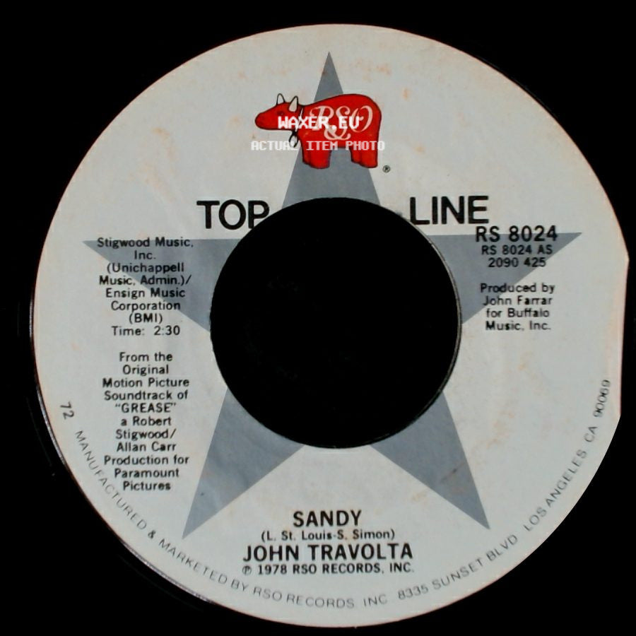 John Travolta - Greased Lightnin' / Sandy side B