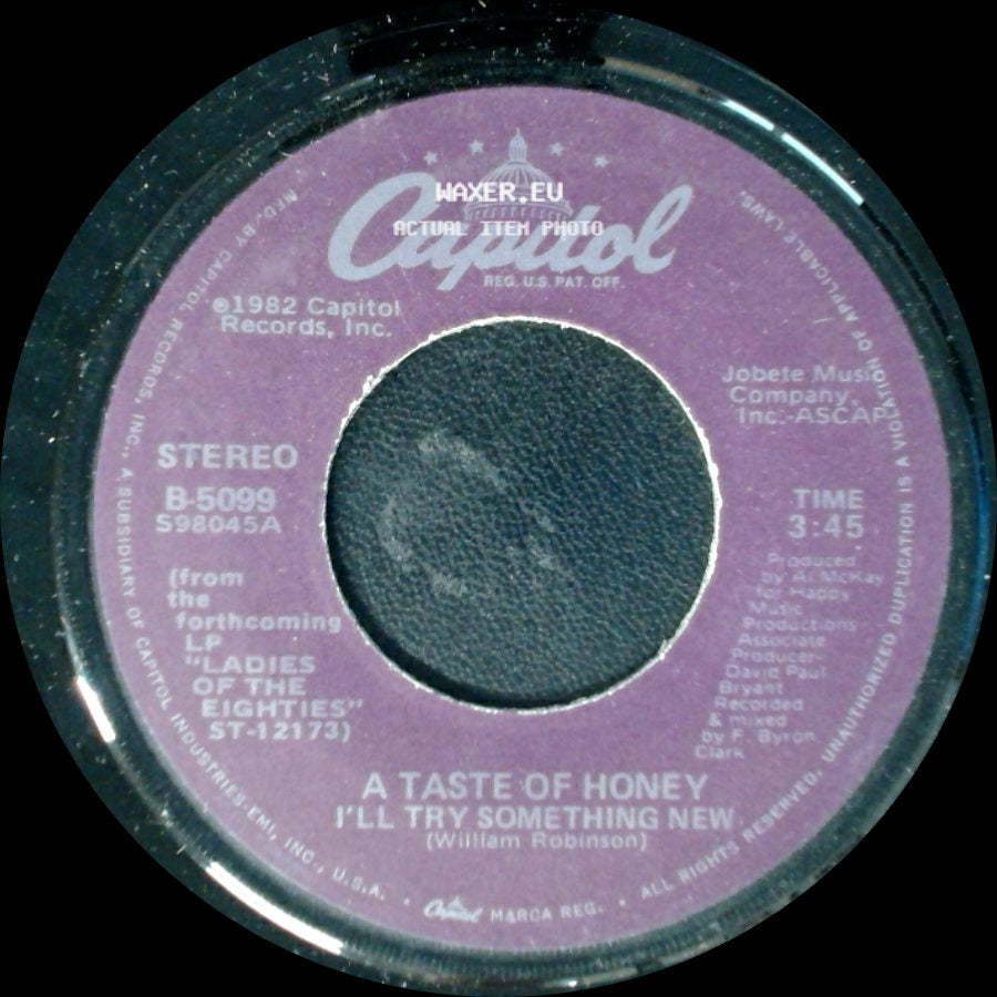 A Taste Of Honey - Good-Bye Baby / I'll Try Something New side B