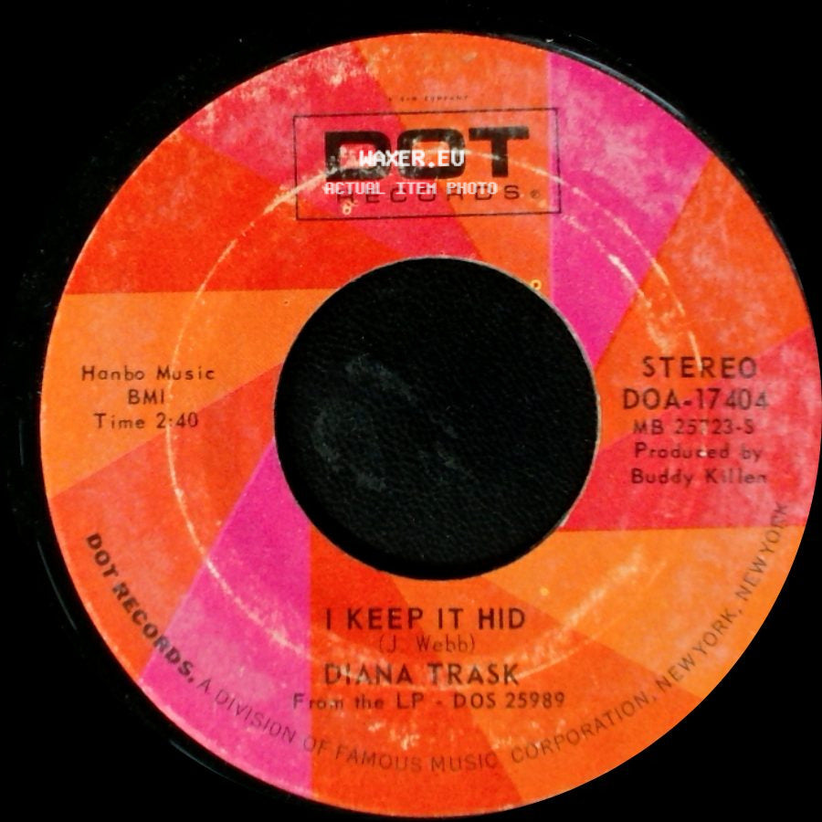 Diana Trask - We've Got To Work It Out Between Us / I Keep It Hid side B