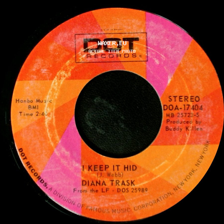 Diana Trask - I Keep It Hid / We've Got To Work It Out Between Us side A