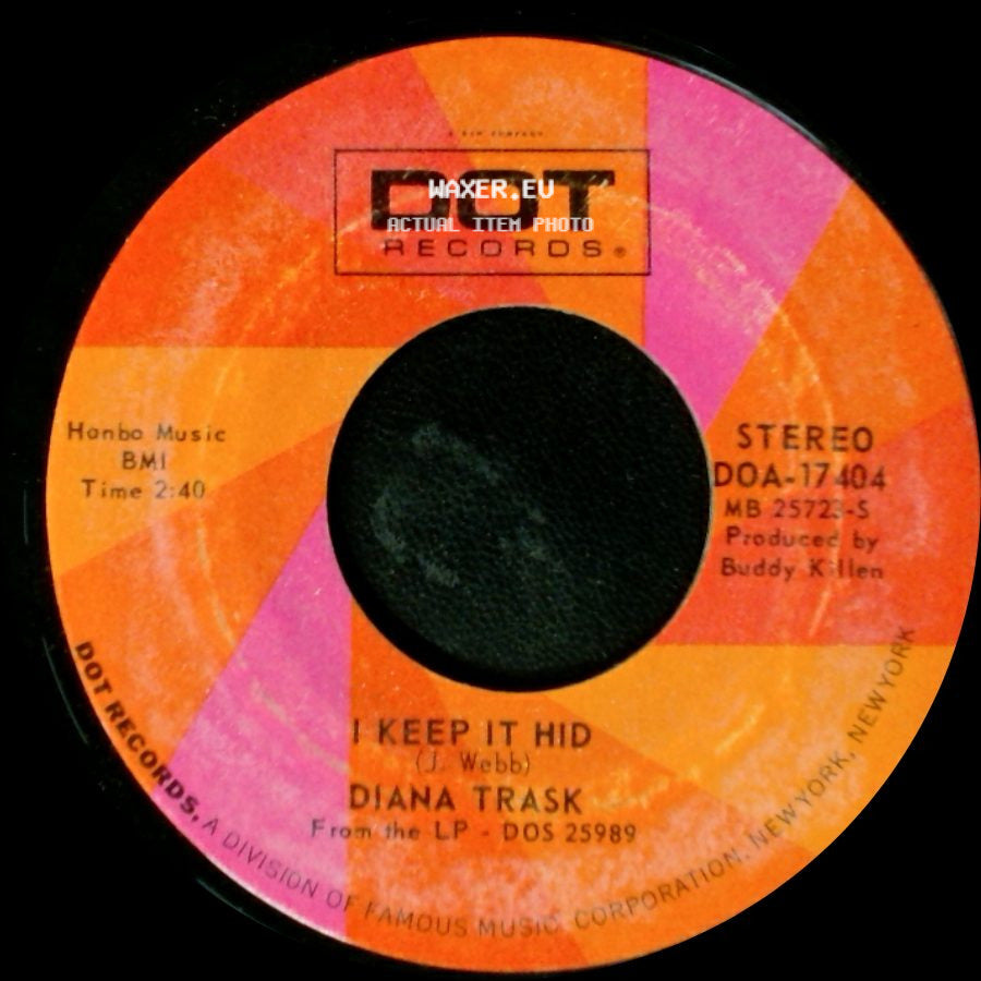 Diana Trask - I Keep It Hid / We've Got To Work It Out Between Us side A