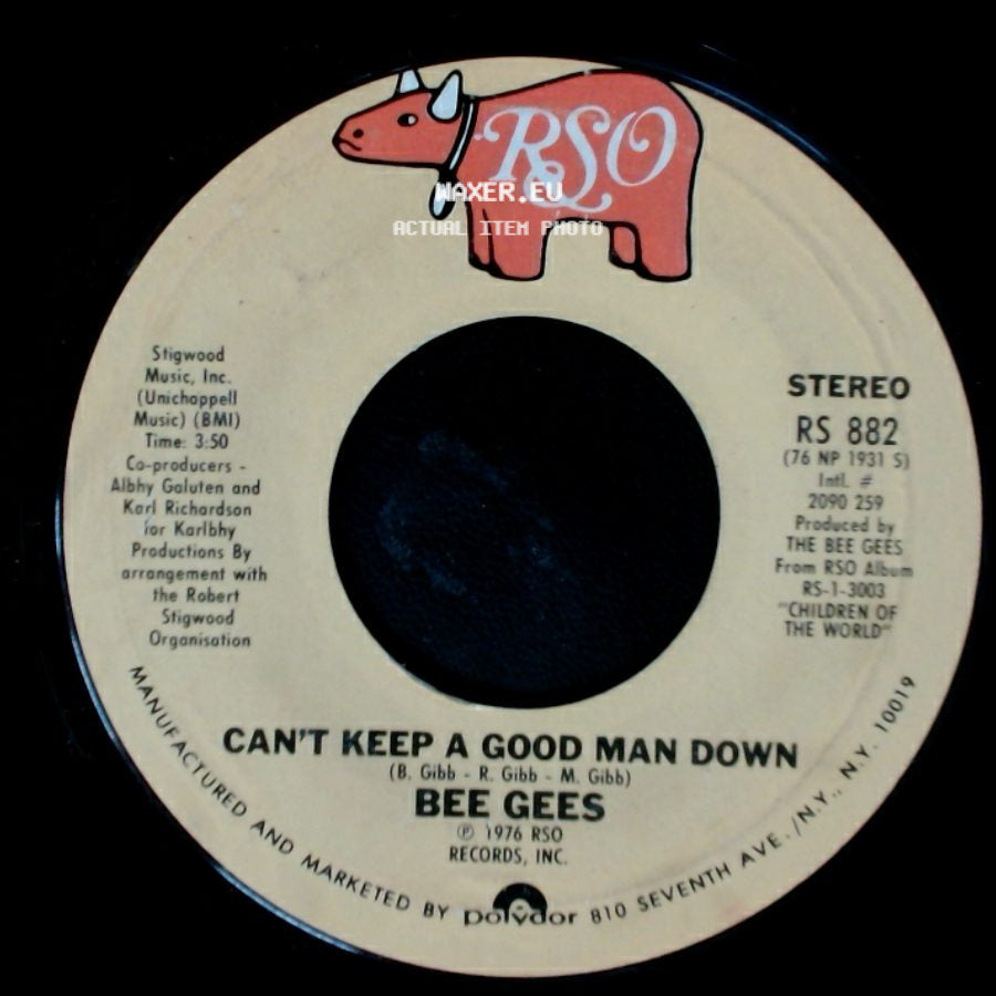 Bee Gees - Can't Keep A Good Man Down / How Deep Is Your Love side A