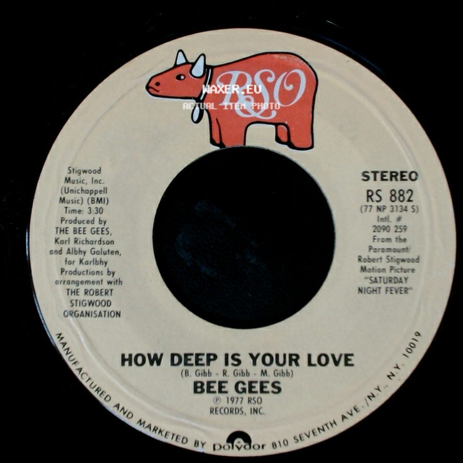 Bee Gees - Can't Keep A Good Man Down / How Deep Is Your Love side B