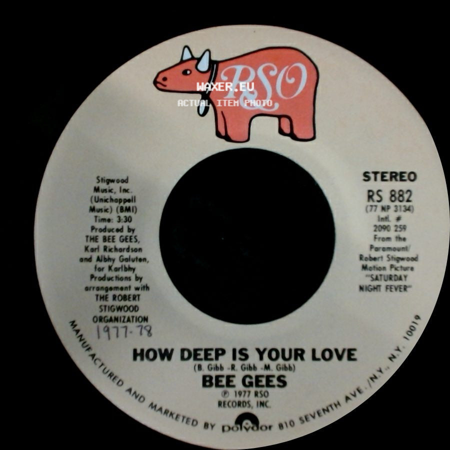 Bee Gees - Can't Keep A Good Man Down / How Deep Is Your Love side B