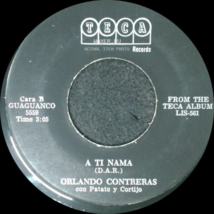 Orlando Contreras Con Patato Y Cortijo - Ella (Jose Alfredo Jimenez) / A Ti Nama (D.A.R.) side B