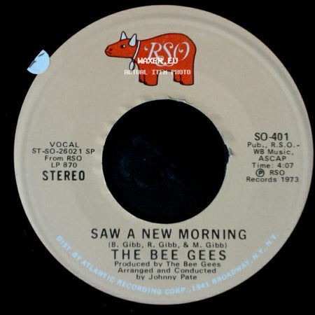 The Bee Gees - My Life Has Been A Song / Saw A New Morning side B