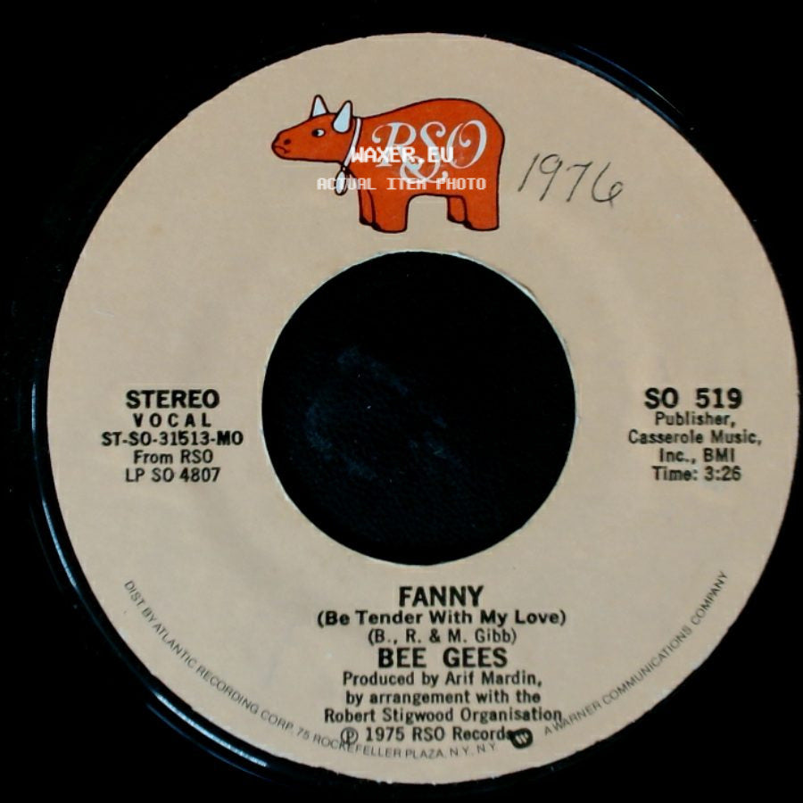 Bee Gees - Country Lanes / Fanny (Be Tender With My Love) side B