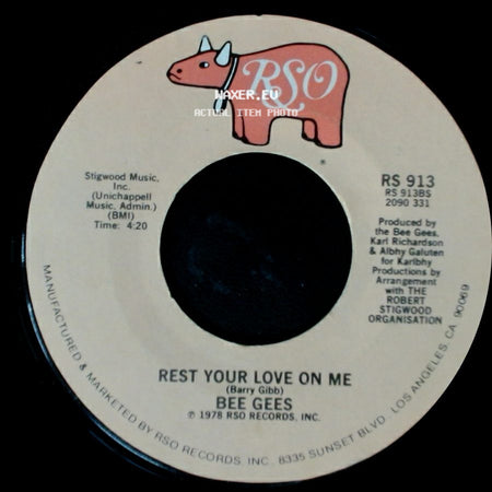 Bee Gees - Rest Your Love On Me / Too Much Heaven side A
