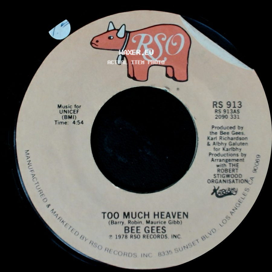 Bee Gees - Rest Your Love On Me / Too Much Heaven side B