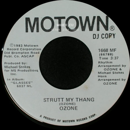 Ozone - Strutt My Thang / Strutt My Thang side B