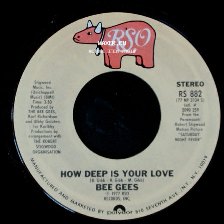 Bee Gees - How Deep Is Your Love / Can't Keep A Good Man Down side A