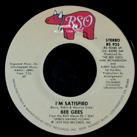 Bee Gees - I'm Satisfied / Love You Inside Out side A