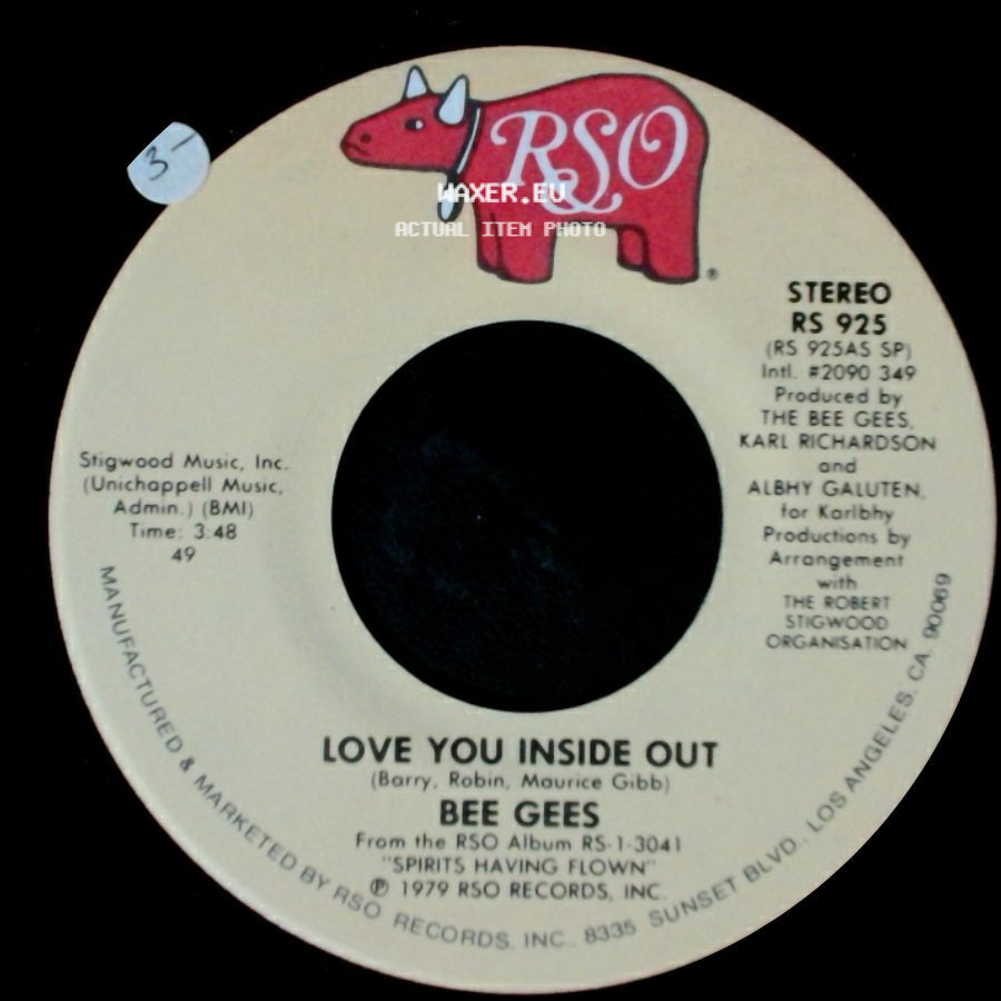Bee Gees - I'm Satisfied / Love You Inside Out side B