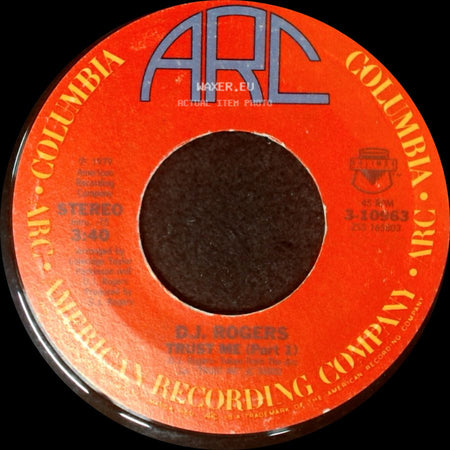 D. J. Rogers - Trust Me (Part 1) / Trust Me (Part 2) side A
