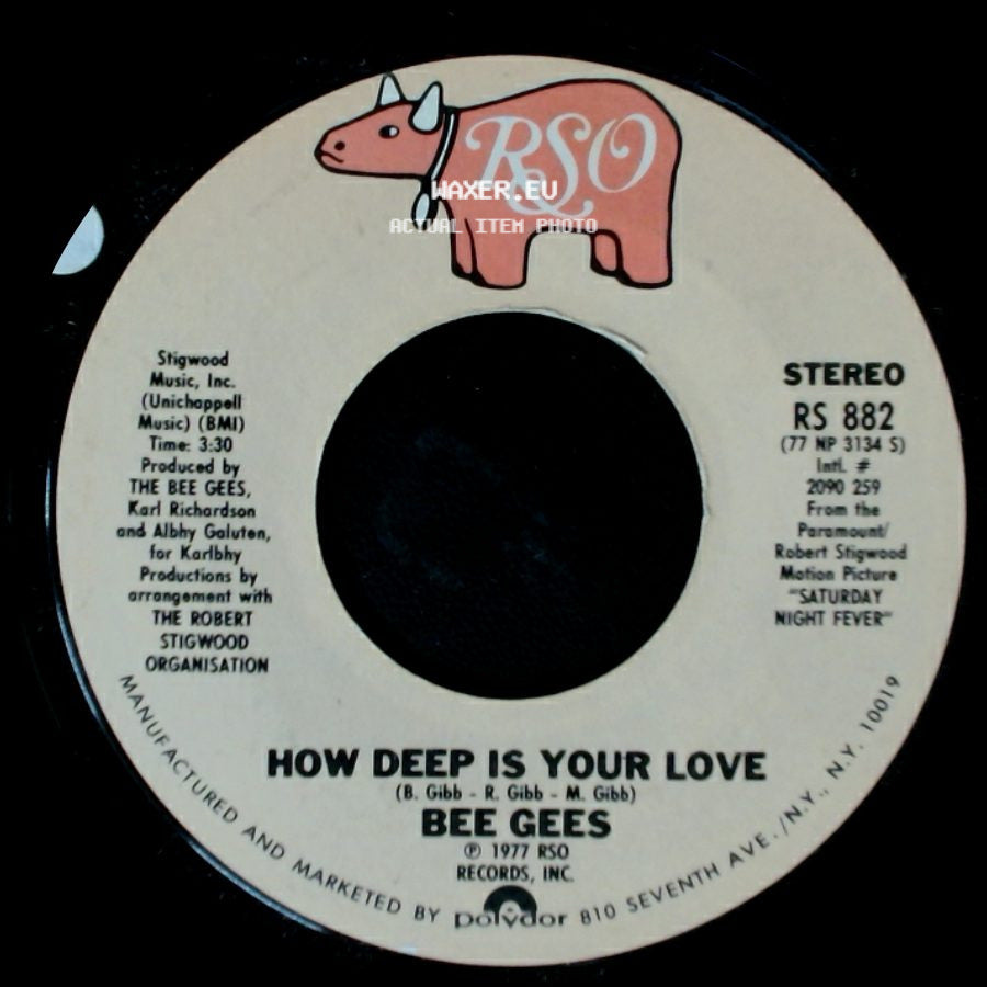 Bee Gees - Can't Keep A Good Man Down / How Deep Is Your Love side B