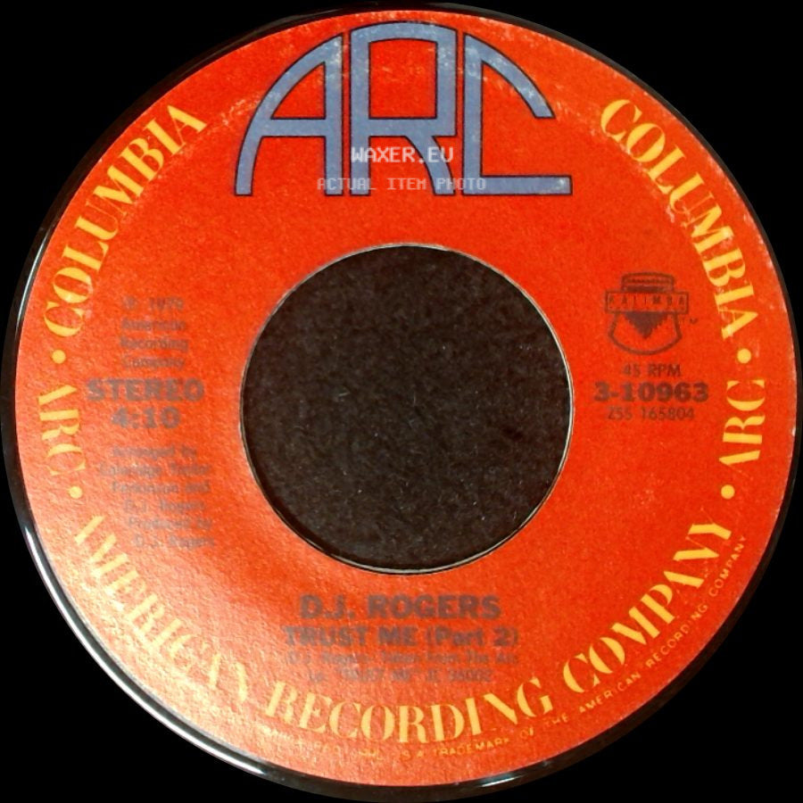 D. J. Rogers - Trust Me (Part 1) / Trust Me (Part 2) side B
