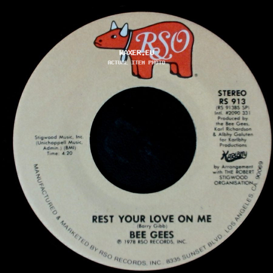 Bee Gees - Rest Your Love On Me / Too Much Heaven side A