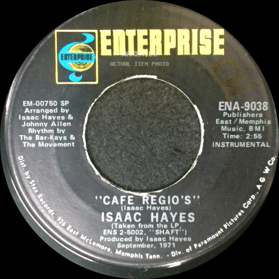 Isaac Hayes - Theme From Shaft / Cafe Regio's side B