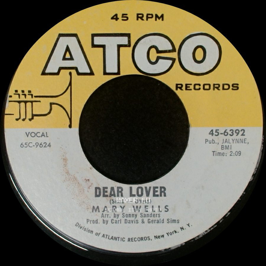 Mary Wells - Can't You See (You're Losing Me) / Dear Lover side B
