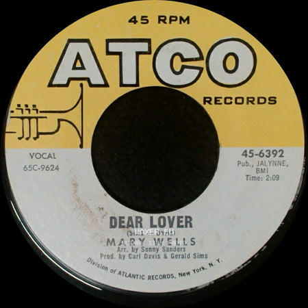 Mary Wells - Can't You See (You're Losing Me) / Dear Lover side B