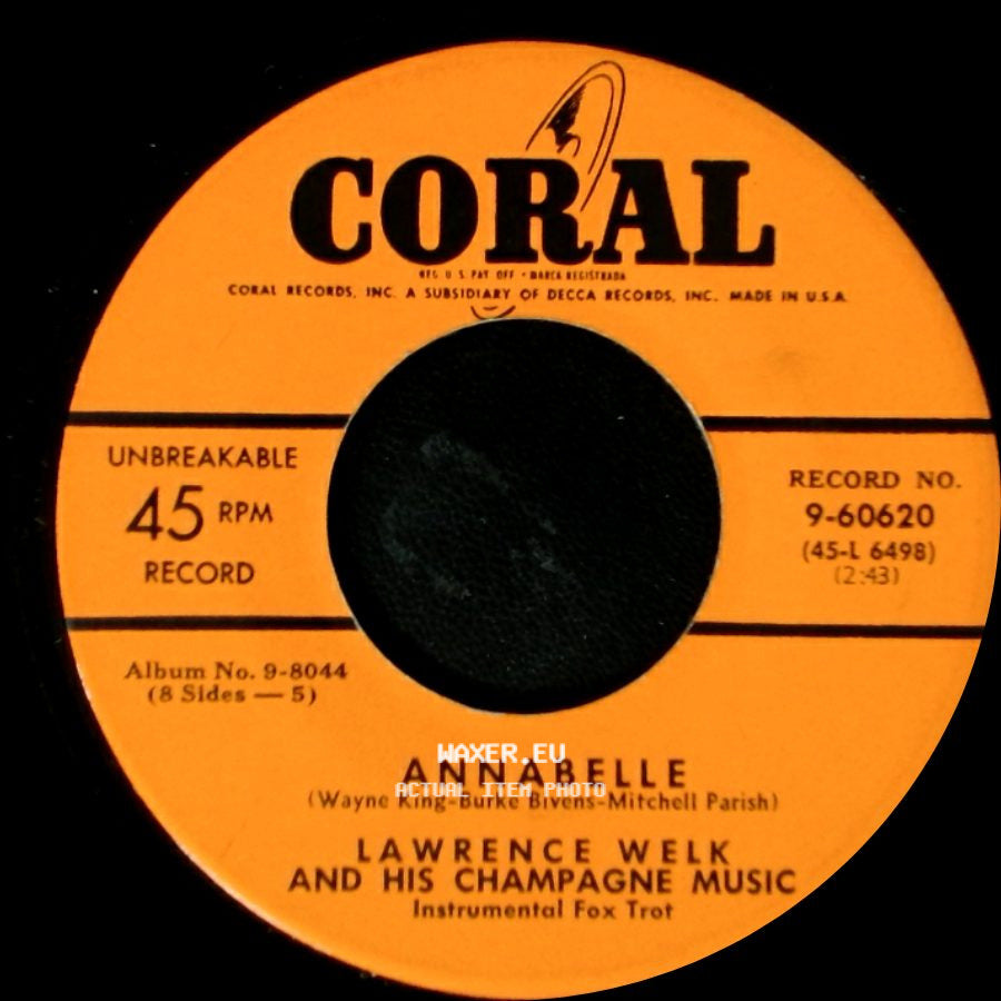 Lawrence Welk And His Champagne Music - Mary Lou / Annabelle side B