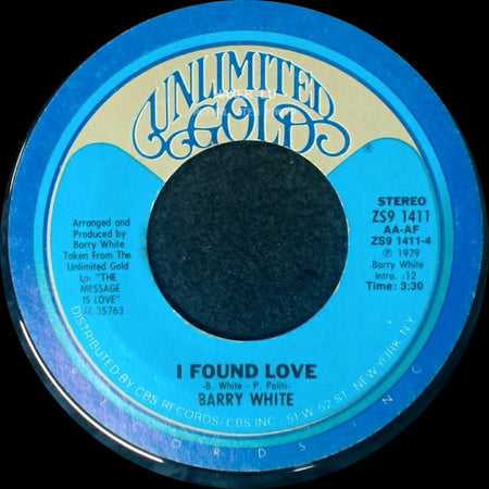 Barry White - I Found Love / Love Ain't Easy side A