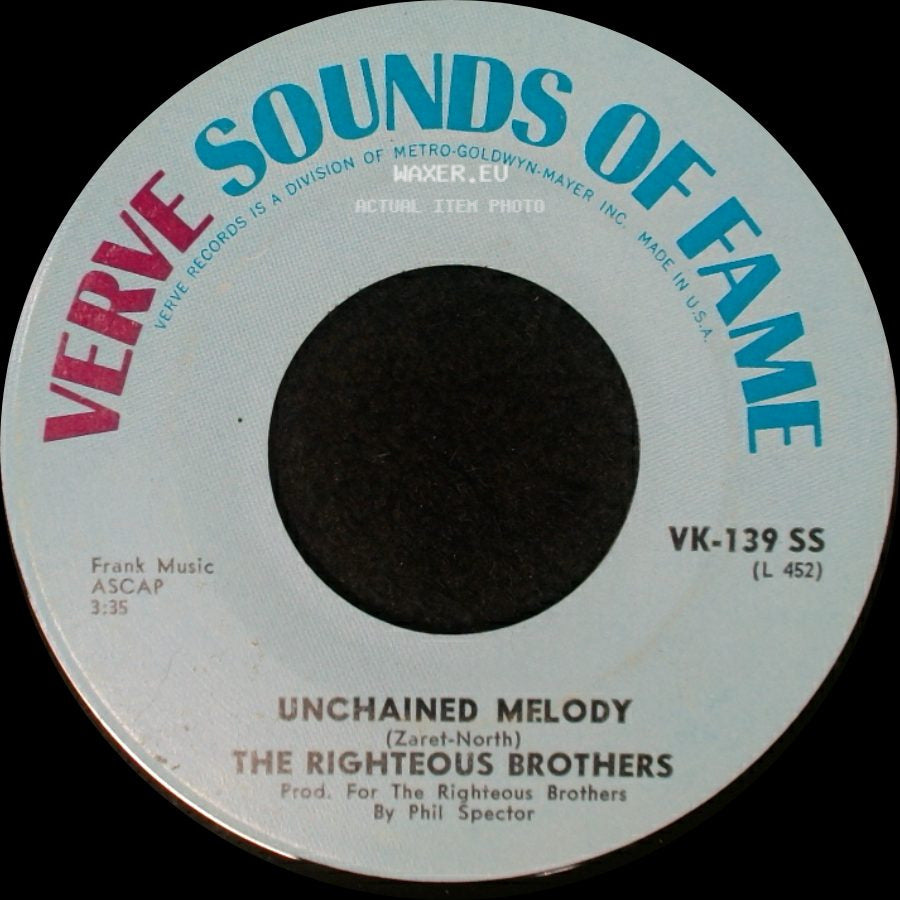 The Righteous Brothers - Unchained Melody / Hung On You side A