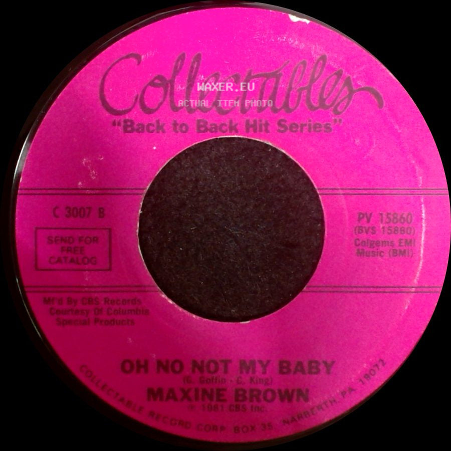 Tommy Hunt / Maxine Brown - Human / Oh No Not My Baby side B