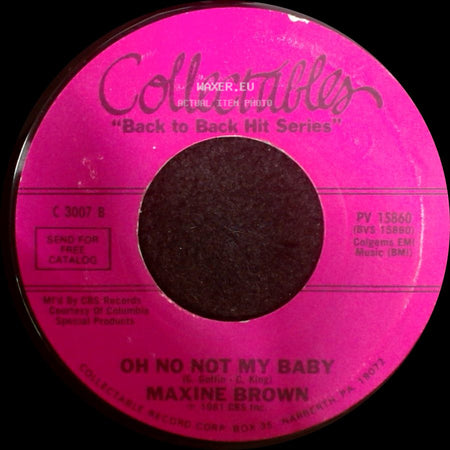 Tommy Hunt / Maxine Brown - Human / Oh No Not My Baby side B