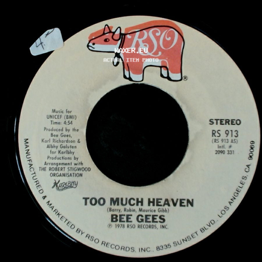Bee Gees - Too Much Heaven / Rest Your Love On Me side A