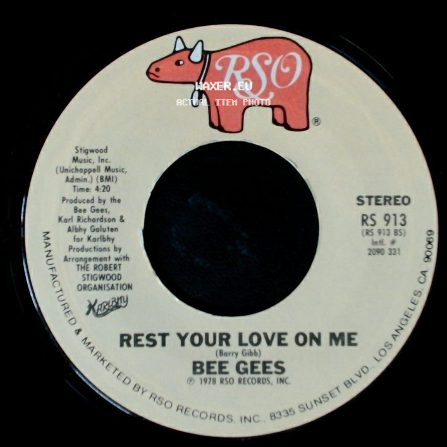 Bee Gees - Too Much Heaven / Rest Your Love On Me side B