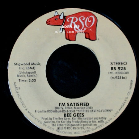 Bee Gees - Love You Inside Out / I'm Satisfied side B