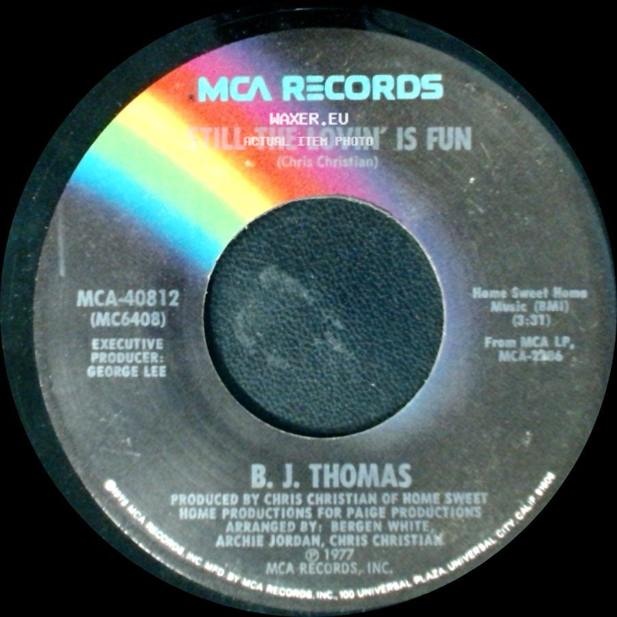 B. J. Thomas - Play Me A Little Traveling Music / Still The Lovin' Is Fun side B